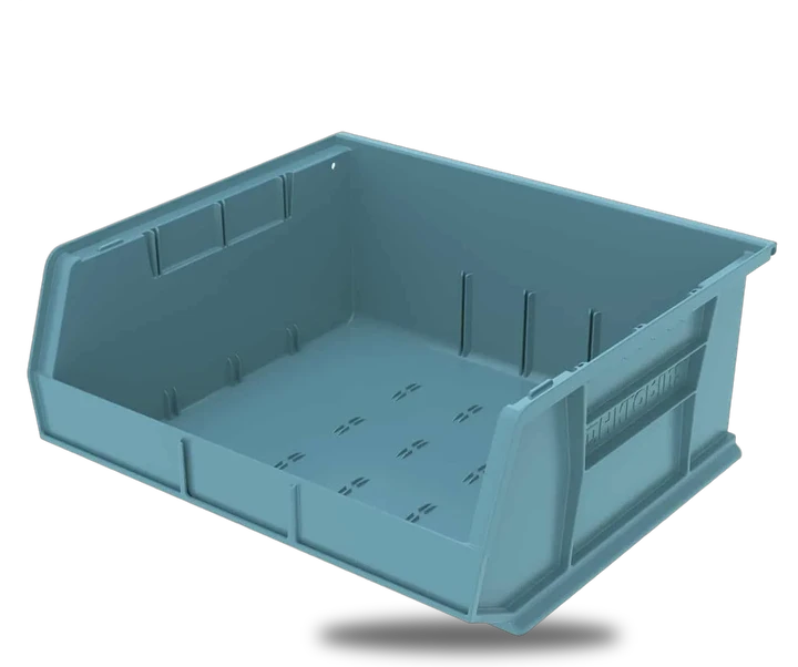AkroBins Plastic Storage Bin 30250LTBLU, 14.75"x16.5"x7"