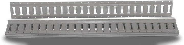 Vestil Steel E-Track 4 Ft. Length 10 Pack Gray