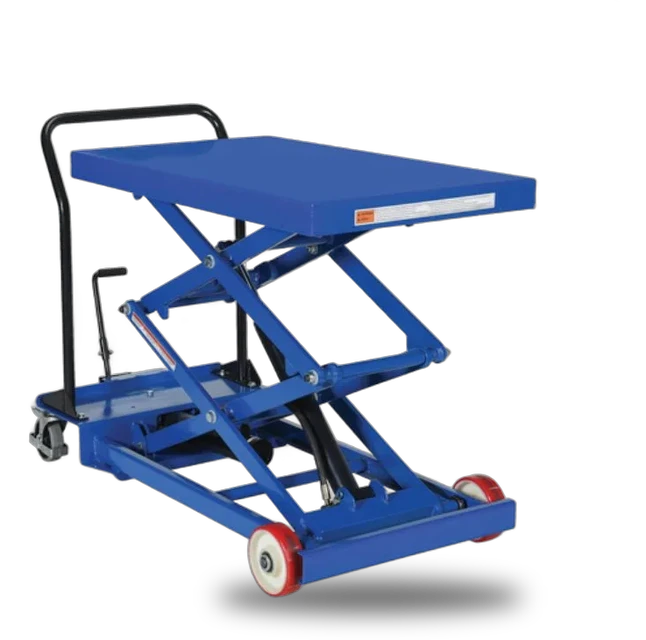 Vestil CART-1000-D-FR Steel Premium Double Scissor Lift Cart with Foot Release