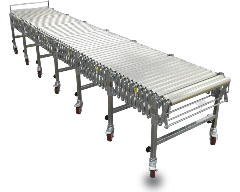 Vestil Steel Expandable Conveyor Roller 200 Lb. Capacity Silver
