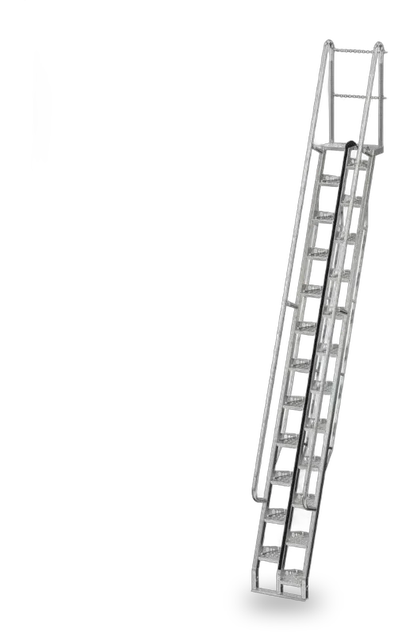 Vestil ATS-14-68-HDG Galvanized Alternate Tread Stair