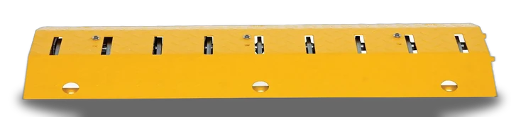 Vestil Steel Spiked Traffic Speed Bump 39" Wide 20 Ton Axle Load Capacity Yellow