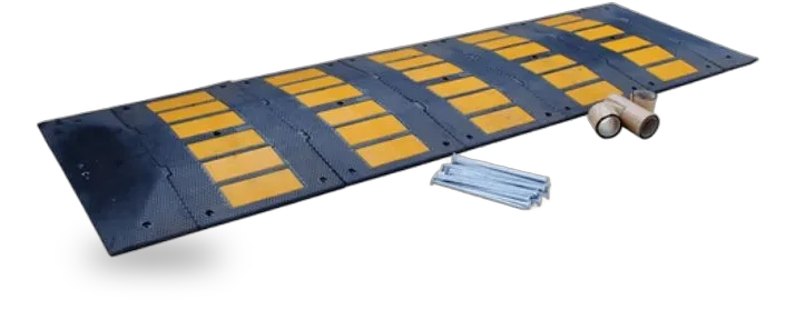 Vestil RSH-120-36-A Rubber Speed Hump Asphalt Hardware