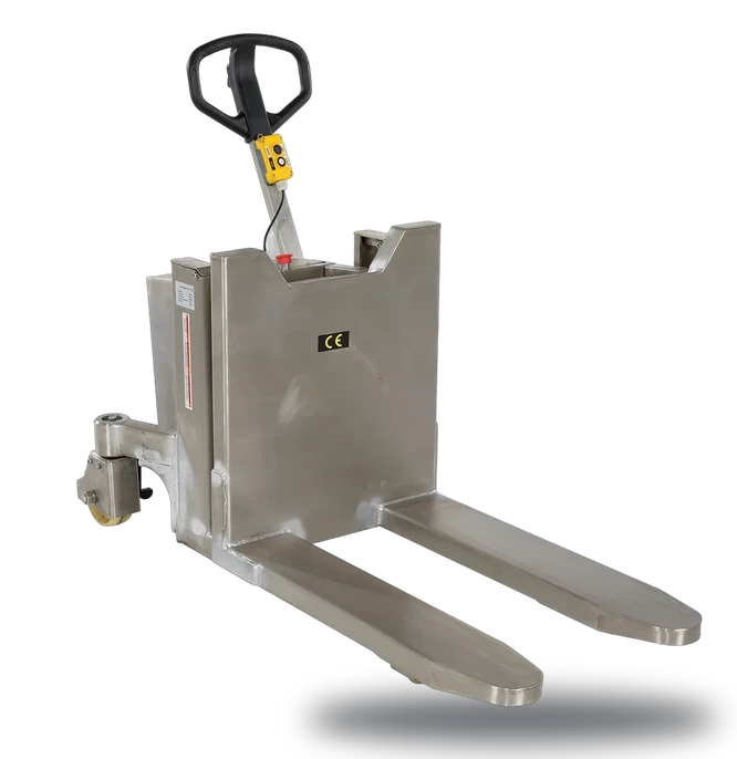 Vestil Stainless Steel Tilt Master DC Powered 12 Volt 2,200 Lb. Capacity Silver