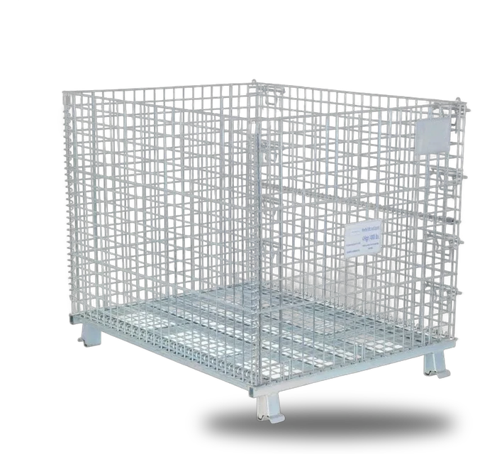 Vestil VWIRE-48H Galvanized Steel Mesh Container